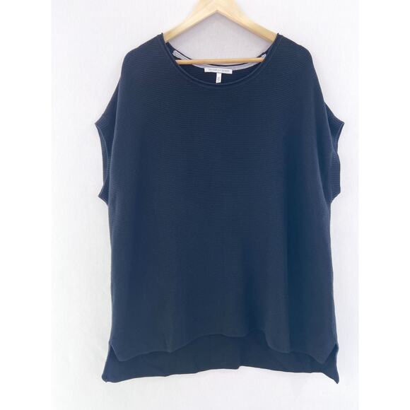 Victoria's Secret Black Knit Slouchy Oversized Cashmere Blend Sweater Large - Picture 1 of 6